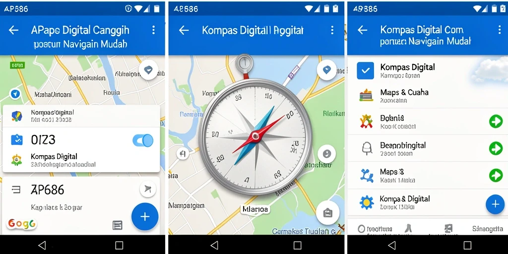 Tampilan antarmuka AP686 yang modern dan fungsional untuk navigasi.
