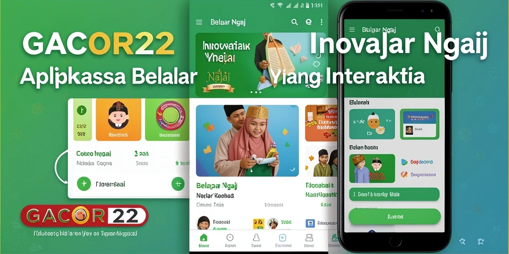 Tampilan antarmuka GACOR22 yang menarik dan interaktif untuk belajar ngaji.