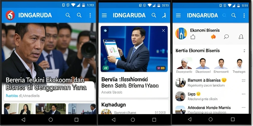 Antarmuka aplikasi IDNGARUDA yang sederhana dan informatif.