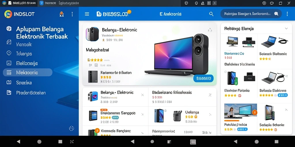 Tampilan antarmuka aplikasi INDSLOT yang user-friendly dan menarik.