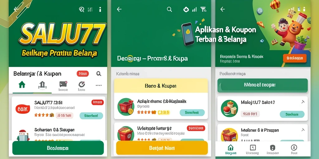 Tampilan antarmuka SALJU777 dengan berbagai kupon menarik.